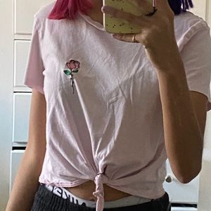 Light pink crop top